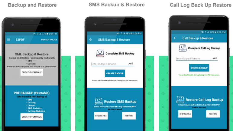 Phone Backup Restore For SMS, Call, Contact, TrueCaller