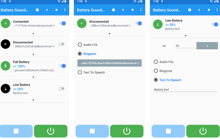 Battery Sound App