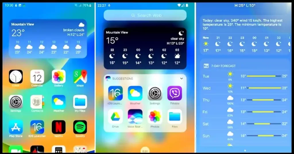 Launcher iOS 16 Play Store
