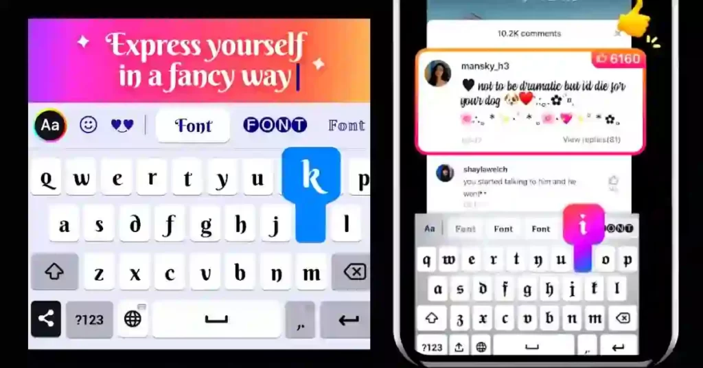 Stylish Fonts Keyboard Symbols Emoji app