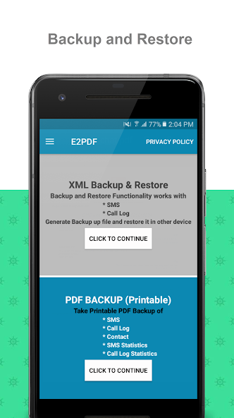 SMS Call Backup Restore