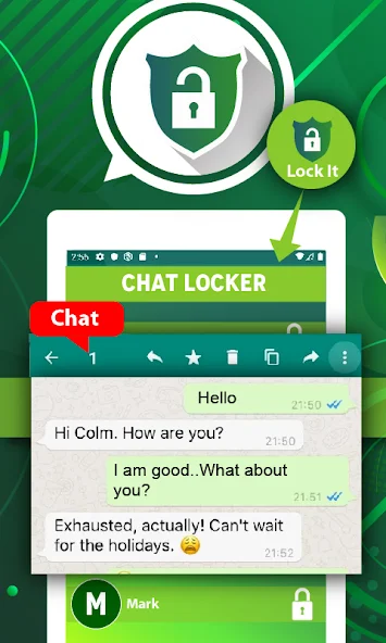 Chat locker Apptn App