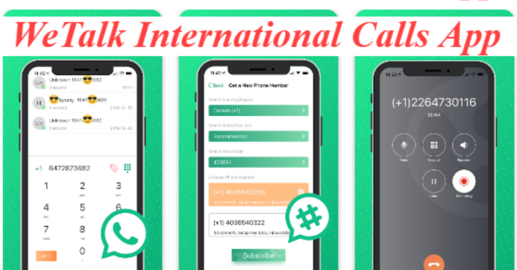 WeTalk International Calls App