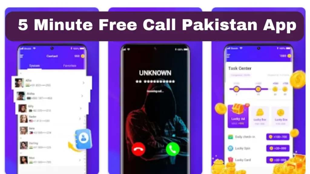 5 Minute Free Call Pakistan App