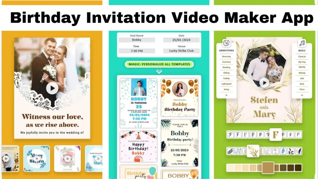 Birthday Invitation Video Maker App
