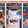 online birthday invitation video maker app for android