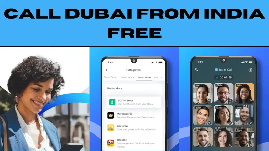 call dubai from india free