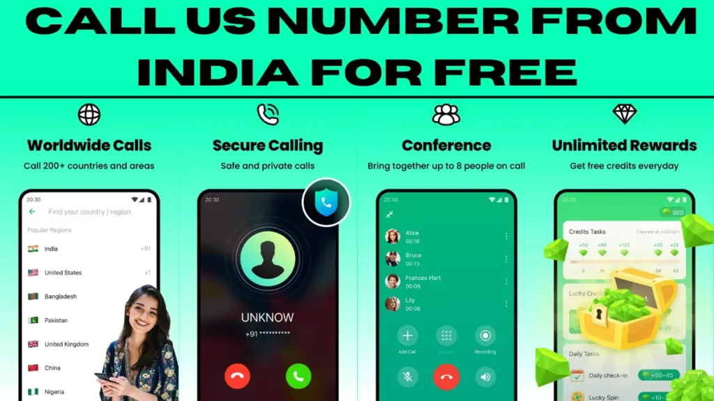 Call us number from india for free