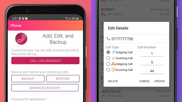 What Is Call Log Editor and Backup App On Play Store