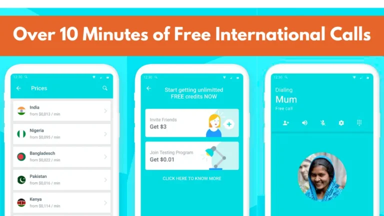 free 10-minute international call app