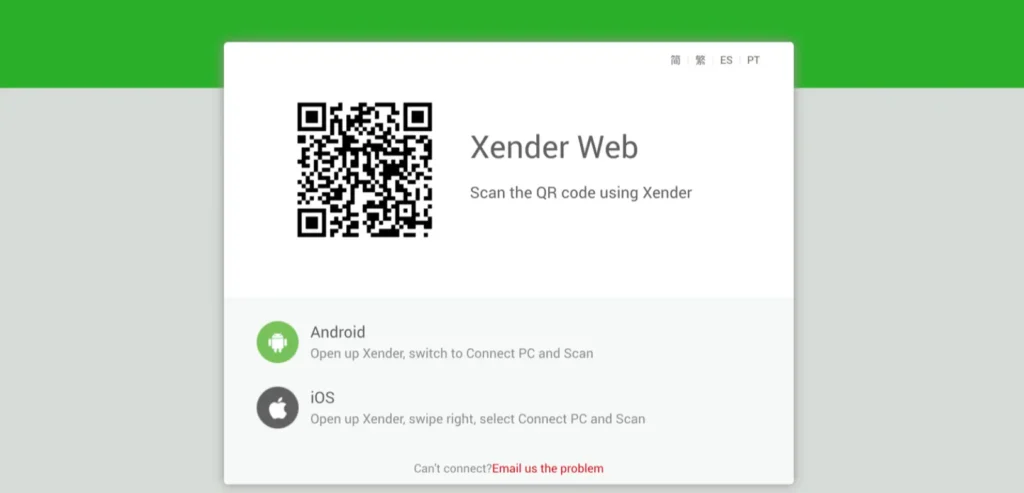 Connecting Your Android Device to Xender Web