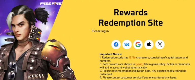 Important Points to Claim Your Garena Free Fire MAX Redeem Codes