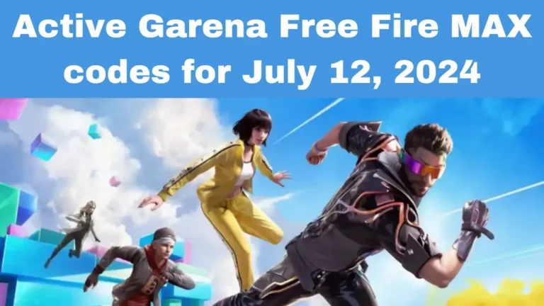 Active Garena Free Fire MAX codes for July 12, 2024