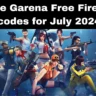 Active Garena Free Fire MAX codes for July 2024