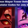 Active Demon Slayer Tower Defense Simulator Codes for July 2024