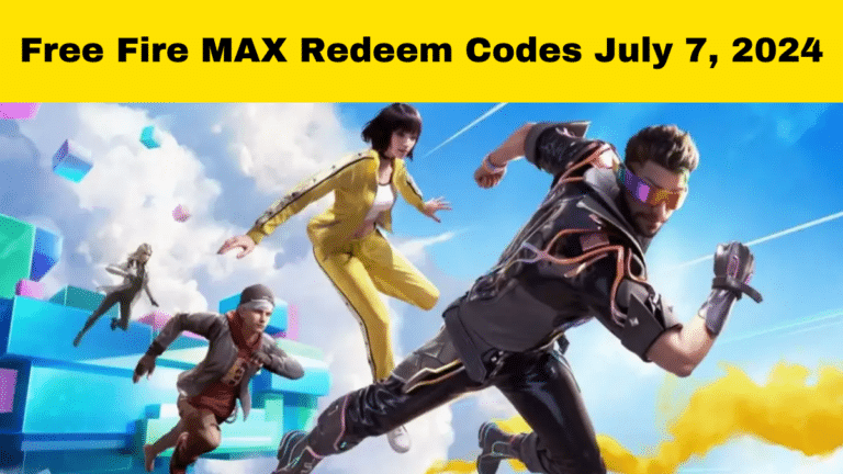 Free Fire MAX Redeem Codes - July 7, 2024