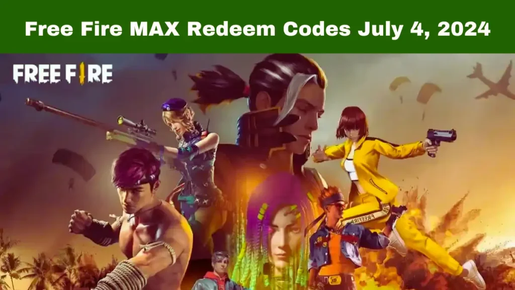 Garena Free Fire MAX Redeem Codes July 2024