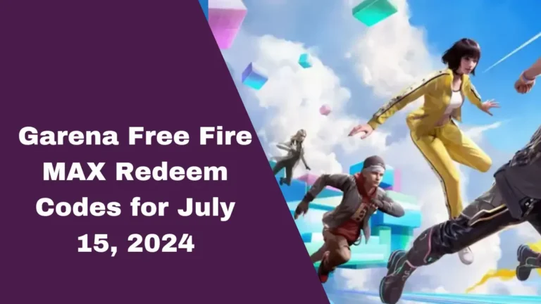 Garena Free Fire MAX Redeem Codes for July 15, 2024