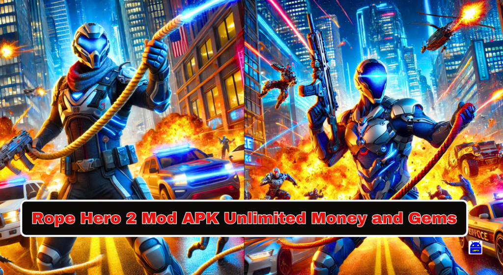 Rope Hero 2 Mod APK Unlimited Money and Gems