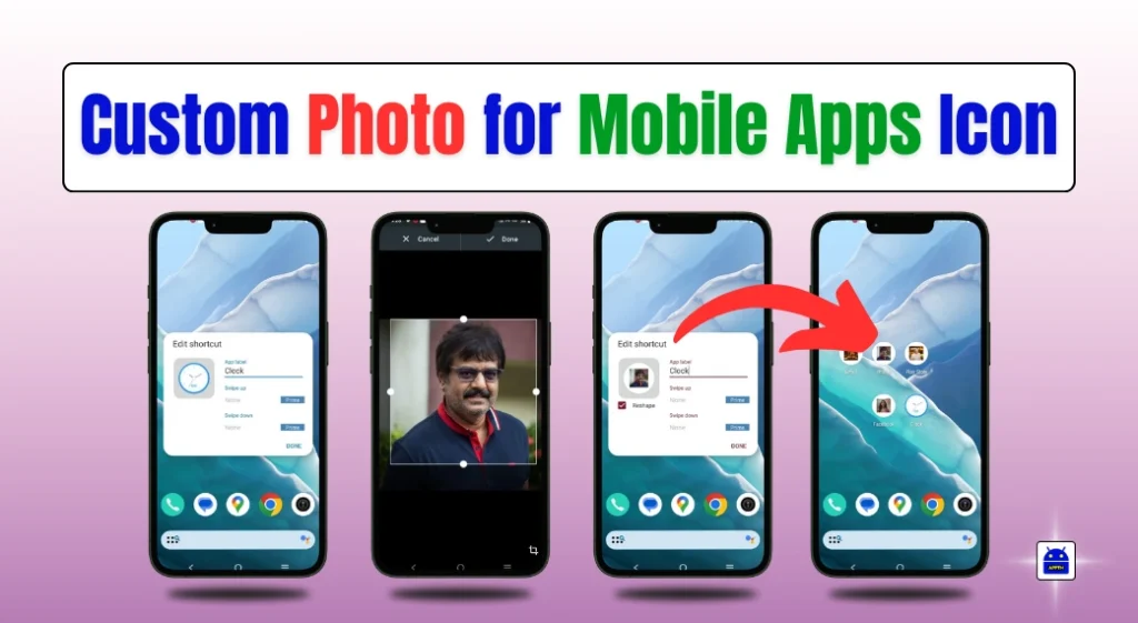 Custom Photo for Mobile Apps Icon