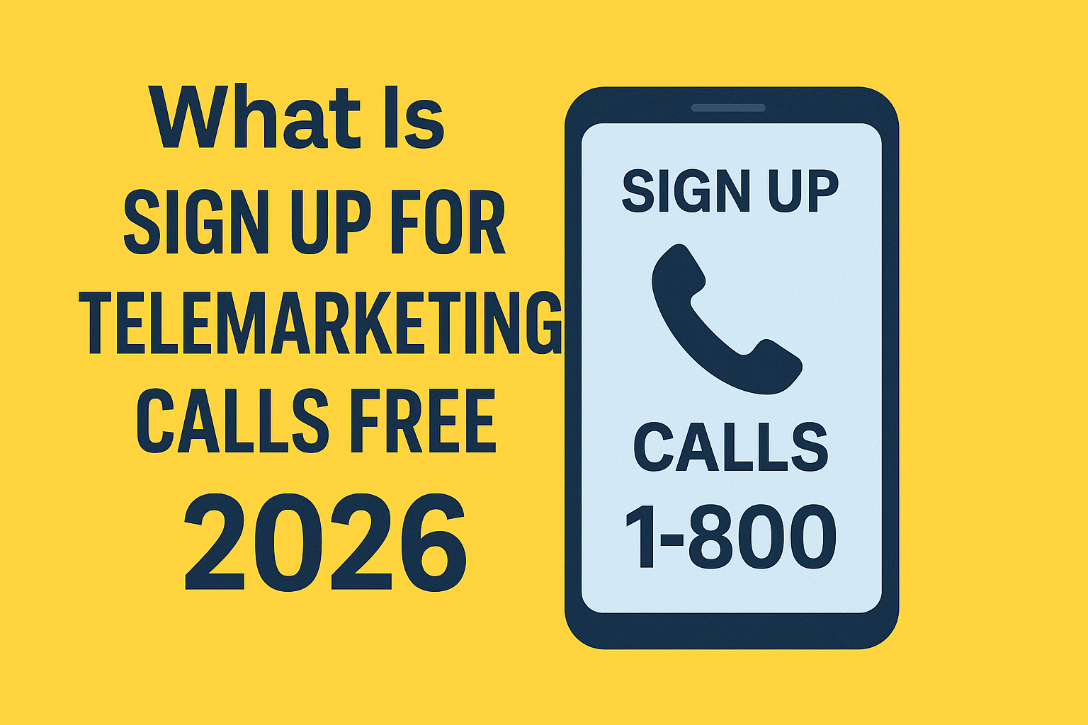 What Is “Sign Up for Telemarketing Calls Free” in 2026? (Full Simple Guide)