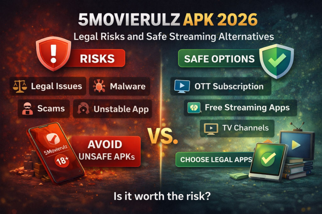 5 Movierulz APK 2026 legal risks and safe streaming alternatives