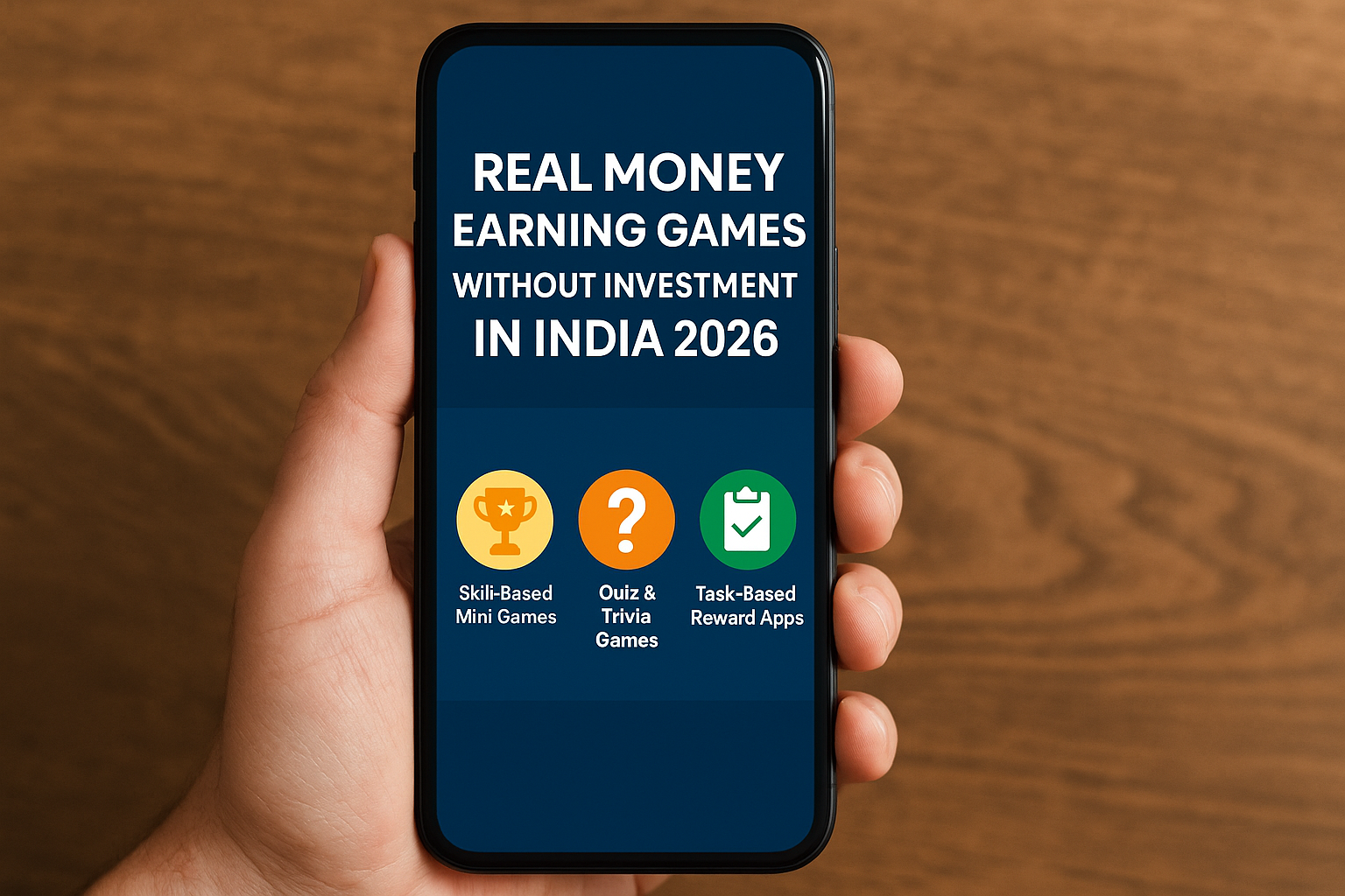 Real Money Earning Games Without Investment in India 2026 – The Complete Truth