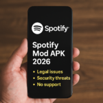 Spotify Mod APK 2026 – Risks, Truth, and Safe Alternatives