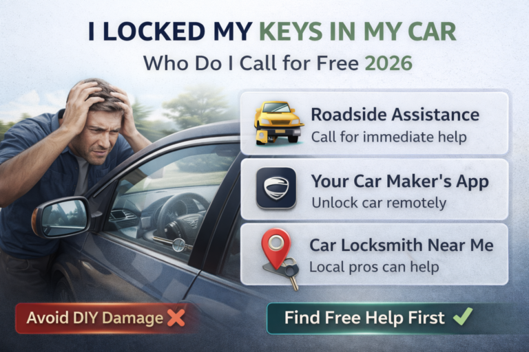 Locked keys in car who to call for free in 2026 emergency guide