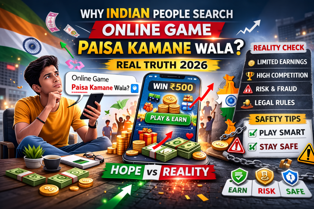 why indian people search online game paisa kamane wala 2026