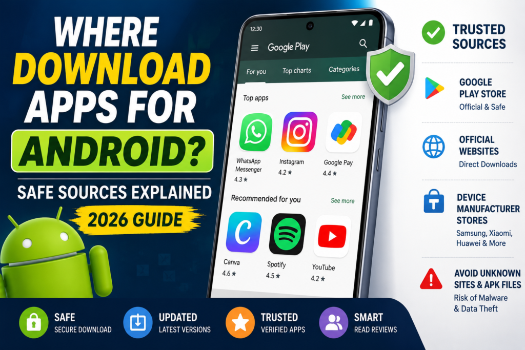 Where to download Android apps safely in 2026