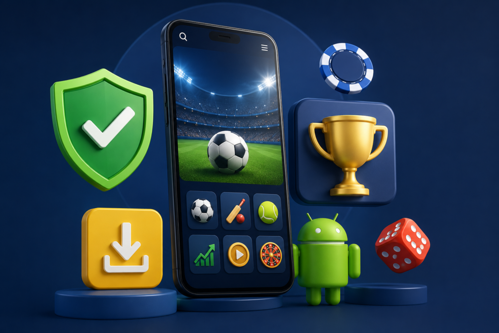 Sporting app icons and gaming symbols